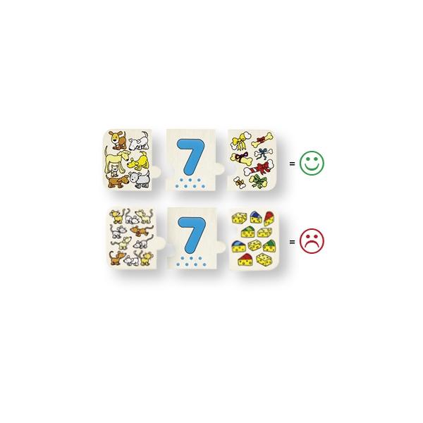 Puzzle Zählen und zuordnen